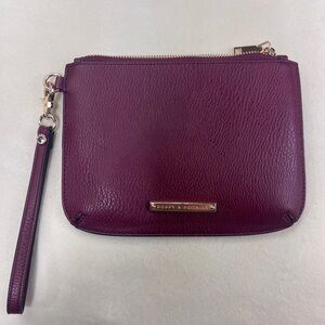 Poppy & Peonies Deep Red Wristlet Clutch